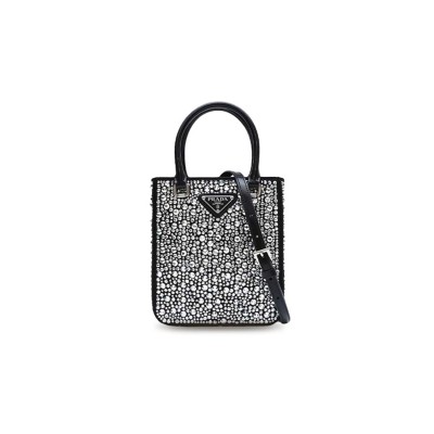 PRADA CRYSTAL SHOULDER BAG 1BA331 (17.5*15*5cm) 